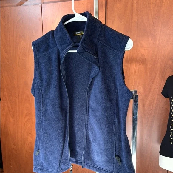 Core365 Blue Women's Fleece Vest NWOT - Picture 1 of 6